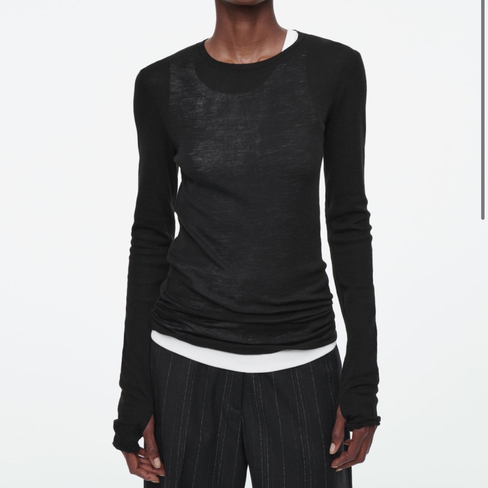 COS Crew Neck Merino Wool Top